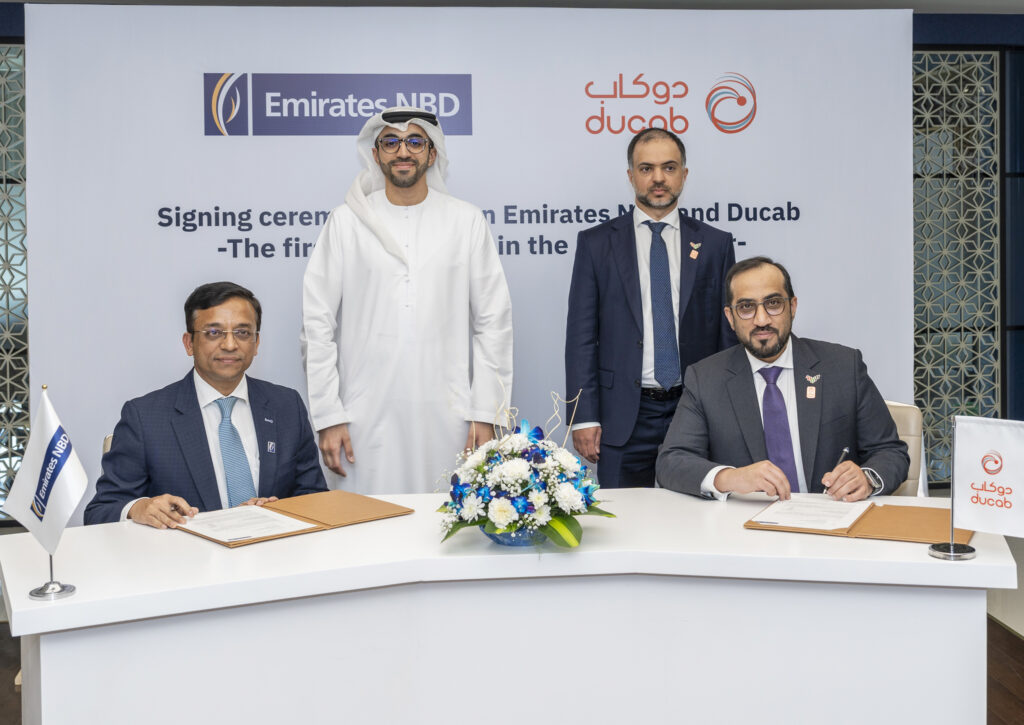 MOU signing ceremony between Emirates NBD and Ducab